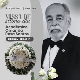 Imagem sobre, Velório e Missa do Acadêmico Omar da Rosa Santos