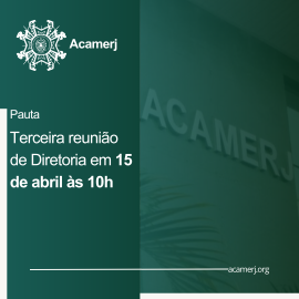 Imagem sobre, Pauta da Terceira Reunião de Diretoria